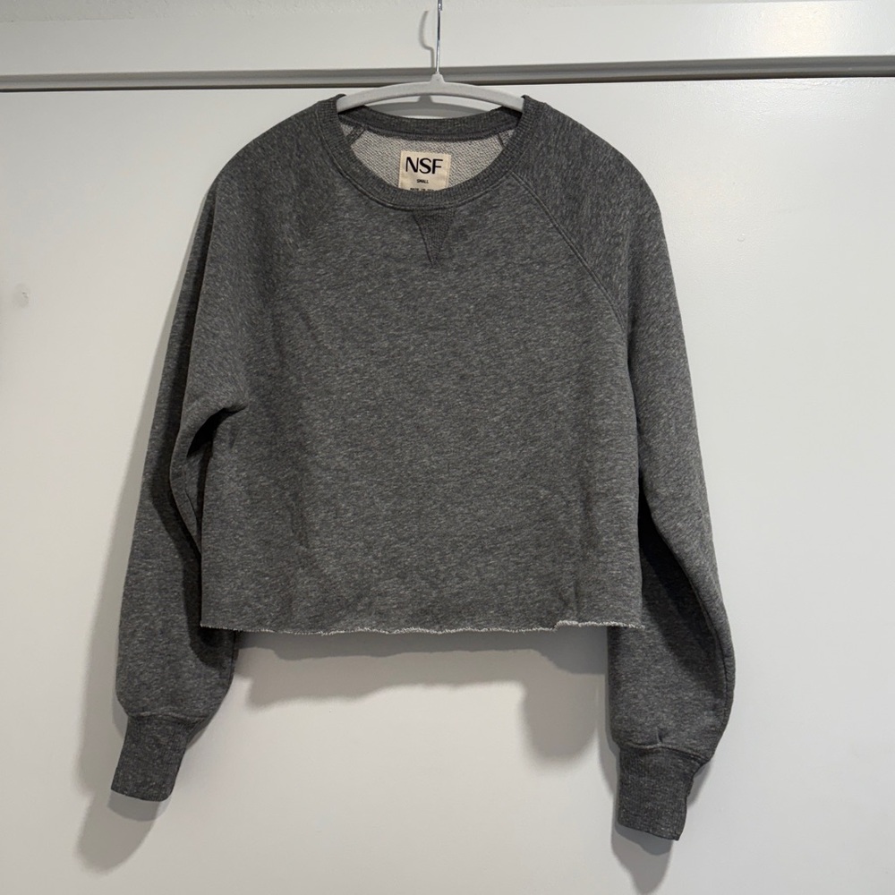 NSF Gray Crew Neck Sweater - Picture 6 of 7